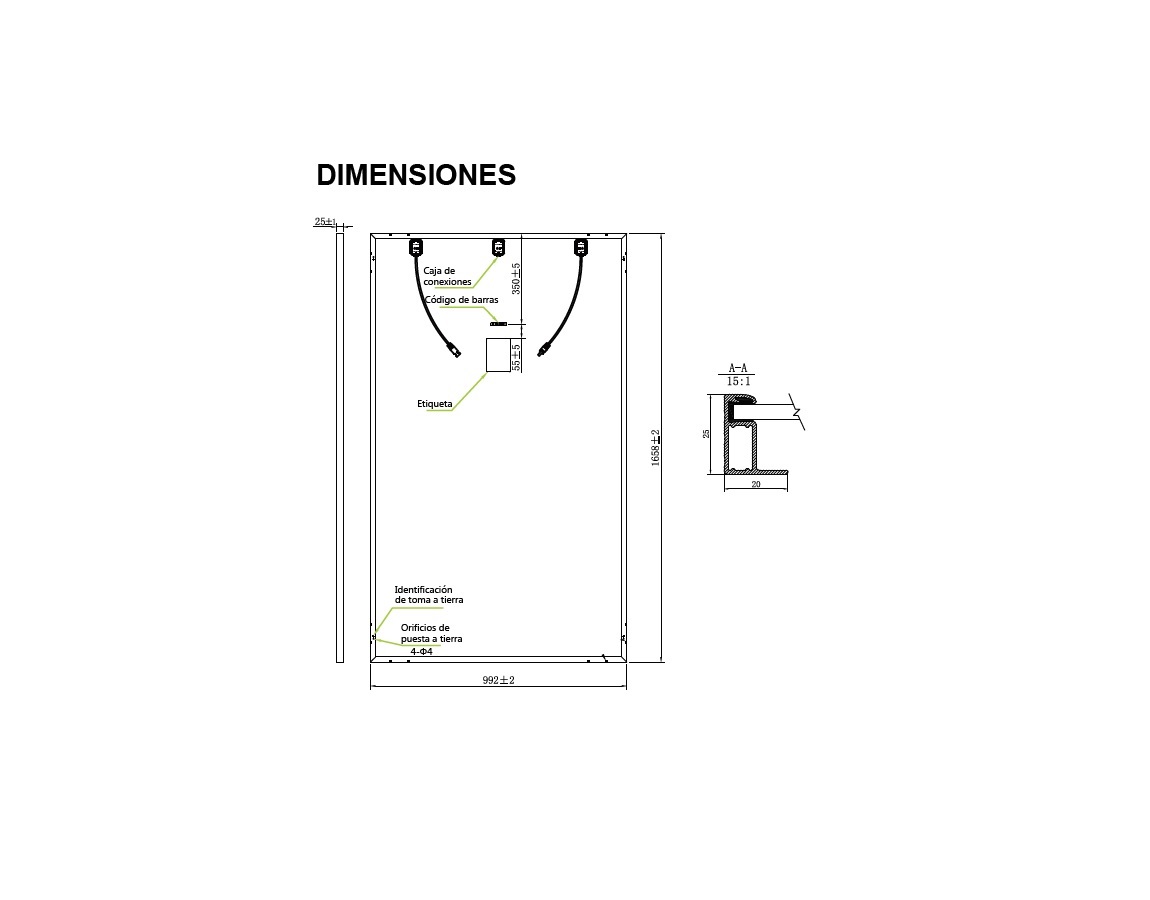 ASTRALDUO280-P60-dimensiones panel solar 285w policristalino doble vidrio 60 celdas astral duo