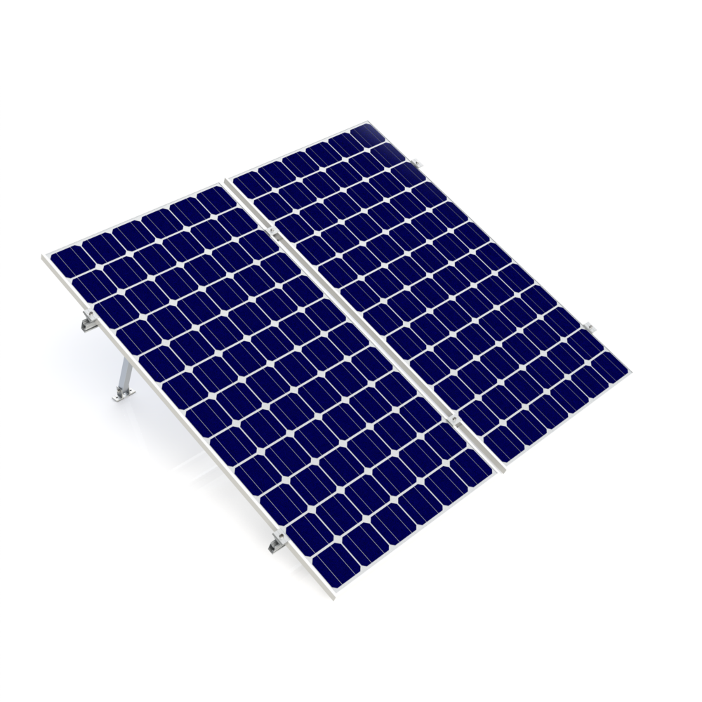 kit montaje para 2 paneles con inclinación 15 a 30°