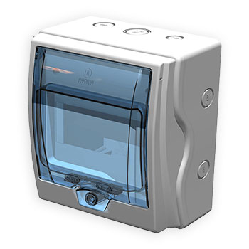 centro de carga 6 módulos riel din