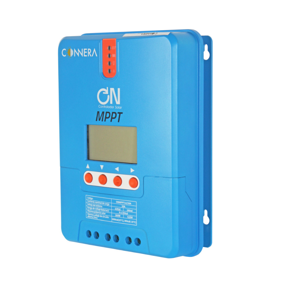 conn20A-1 controlador solar mppt 12/24v 20a connera