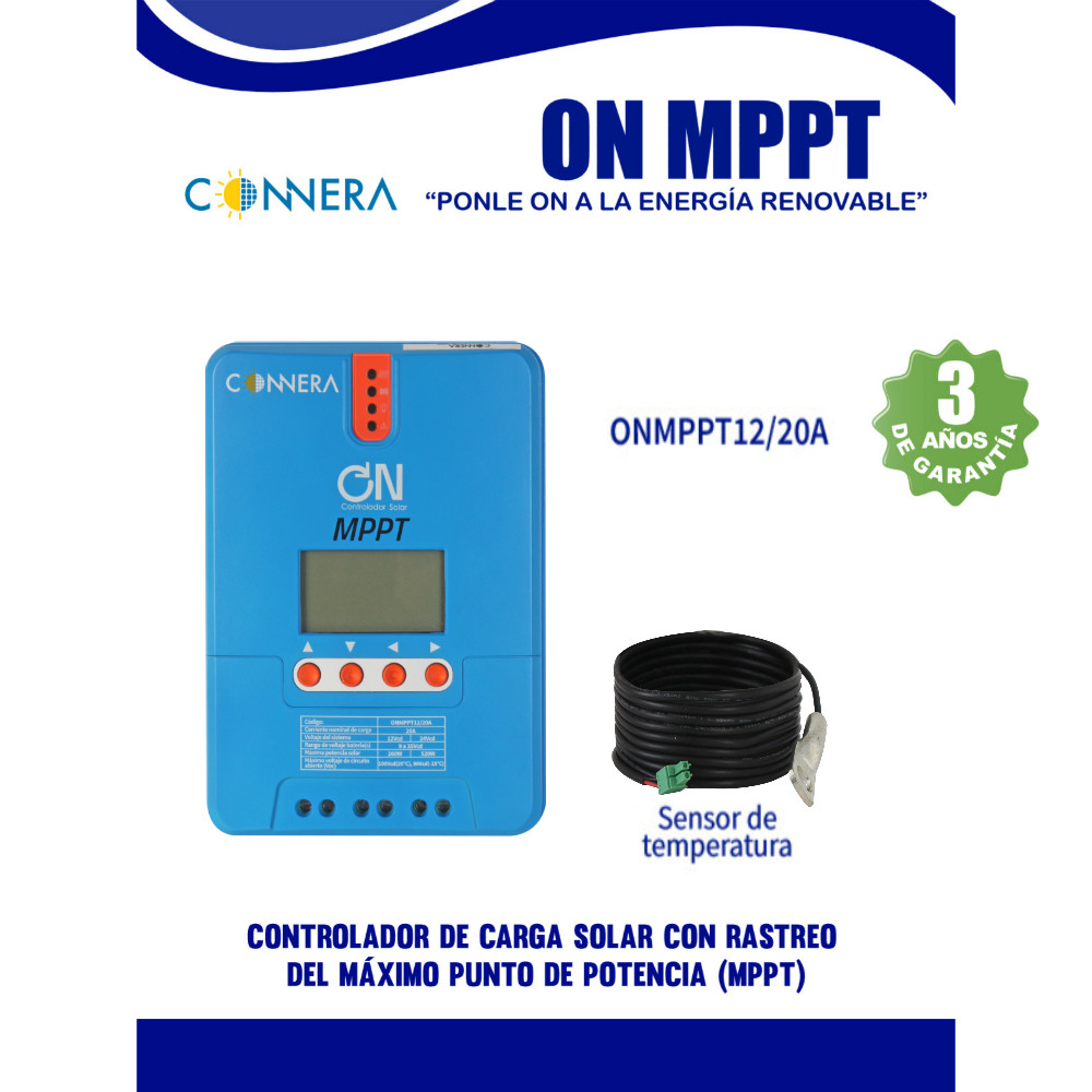 conn20A-4 controlador solar mppt 12/24v 20a connera