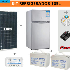 kit refrigerador solar 105 litros