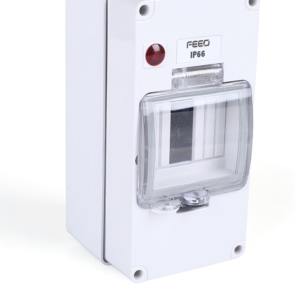 centro de carga 4 módulos riel din exterior ip66